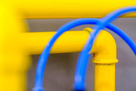 colorful water tube closeup - photoの写真素材