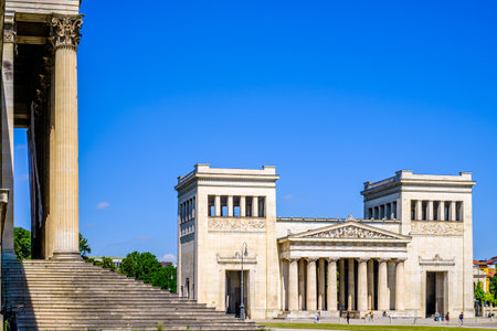 famous glyptothek in munich - bavariaのeditorial素材