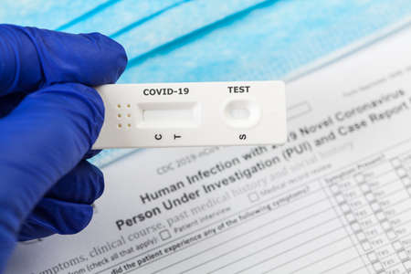 COVID-19 virus disease test,Coronavirus crisis,global pandemic outbreak,rapid strep test RST...