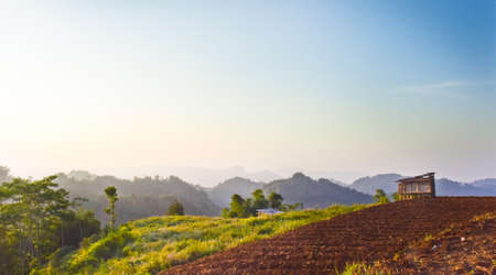 Sunrise at a farm