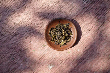 traditional tea from dieng, tea with a distinctive highland flavorの写真素材