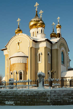 Church of a sacred Trinity in a city  Peace               の写真素材