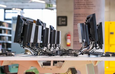 Library Computersの写真素材
