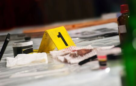 Marker of Crime Scene