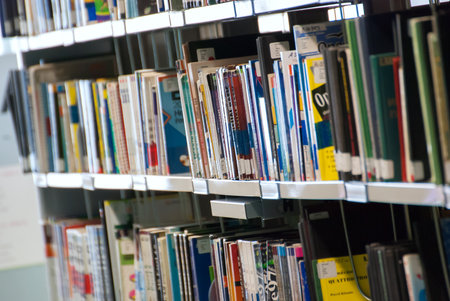 Bookshelves Full of Booksのeditorial素材