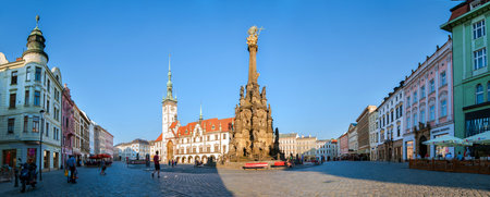 Holy Trinity Column on The Upper Square in Olomoucのeditorial素材