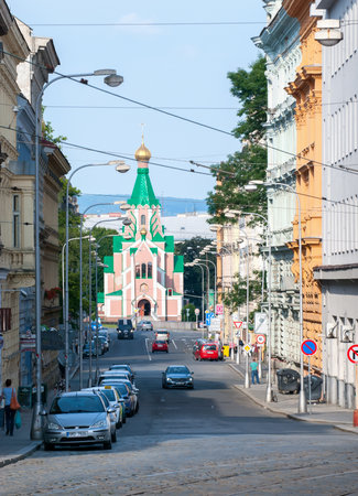 Orthodox Church dedicated to Saint Gorazd in Olomouc, Moravia, Czech Republicのeditorial素材