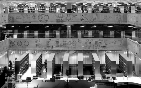 National Library of Technology Prague, Prague NTL, Interiorsのeditorial素材