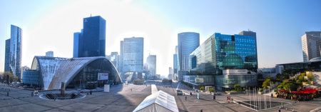 city scape of La Defense, Parisのeditorial素材
