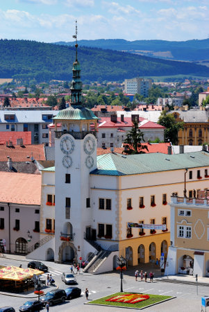 Town Hall in Kromeriz, Czech Republicのeditorial素材