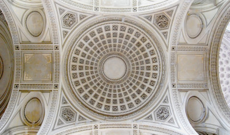 Detail of Ceiling at Pantheonのeditorial素材