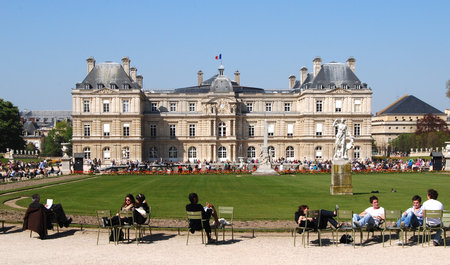 Luxembourg Gardens in Parisのeditorial素材