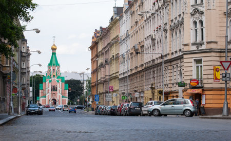 Orthodox Church dedicated to Saint Gorazd in Olomouc, Moravia, Czech Republicのeditorial素材