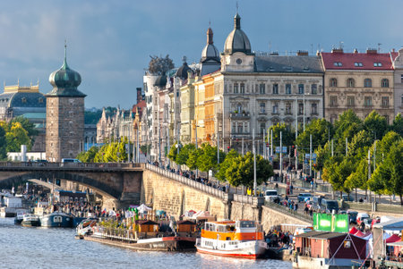 Prague Embankmentのeditorial素材