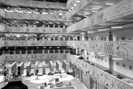 National Library of Technology Prague, Prague NTL, Interiorsのeditorial素材