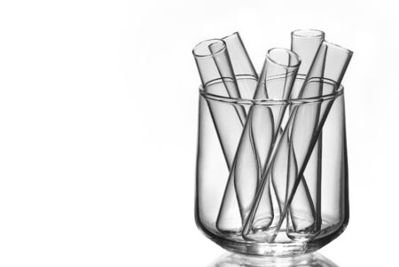 Chemicals in Test Tubesの写真素材