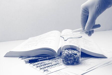 Adding Red Lentil into Mixture of Legumesの写真素材