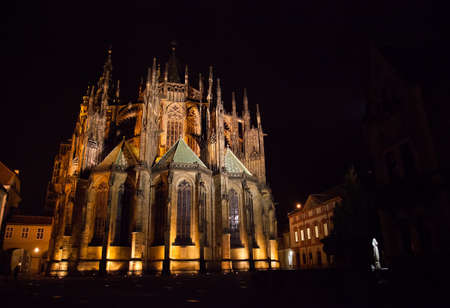 Rear View of St. Vitus Cathedral,の写真素材