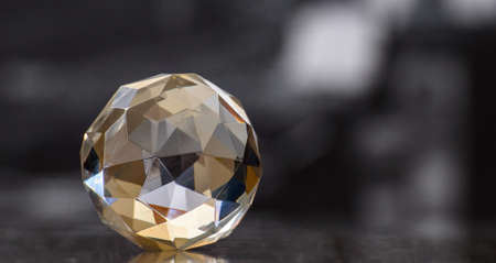 Glass Ball, Dark Blurry Backgroundの写真素材