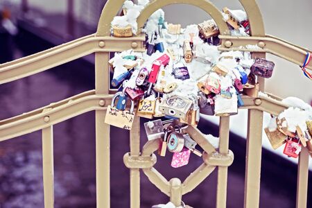 Locks and Keys on Charles Bridge in Prague