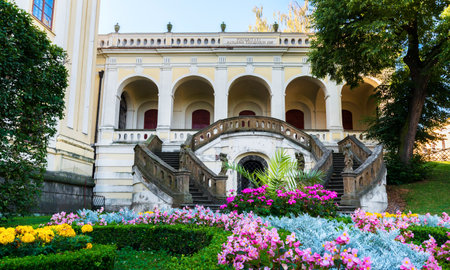 Chateau Garden  in Kromerizのeditorial素材