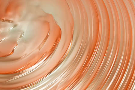 3D rendering of abstract pink satin wavy texture background, shiny metalic surface, decorative texture background, bright brilliant foilの写真素材