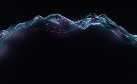 3D rendering of abstract background, big data concept, quantum computer technology conceptの写真素材