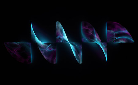 3D rendering of abstract background, big data concept, quantum computer technology conceptの写真素材