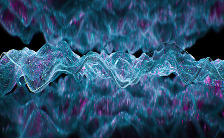 3D rendering of abstract background, big data concept, quantum computer technology conceptの写真素材