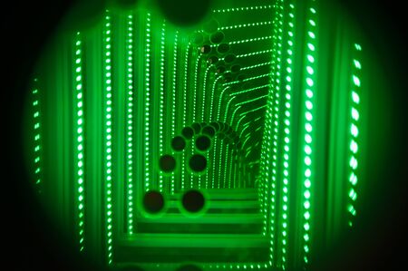 Abstract light triangleの写真素材