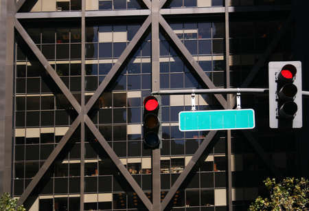 Red traffic lightの写真素材