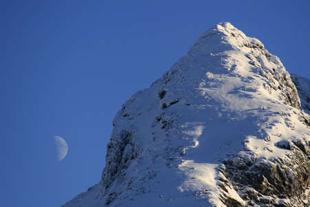 Mountains after snowfallの写真素材