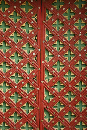 Close-up image of ancient doorsの写真素材