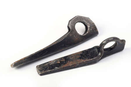 Old climbing pitonsの写真素材