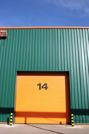 Lumber being processed at a forest products sawmill-entry to warehouseの写真素材