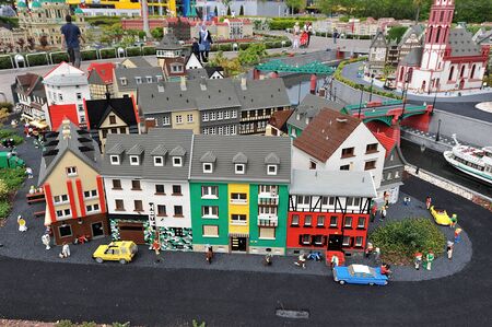 Gunzburg, GERMANY - MAY 6: Legoland - mini Europe from LEGO bricks on May 6, 2014, Gunzburg, Germanyのeditorial素材