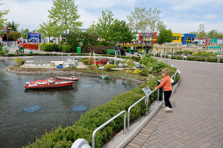 Gunzburg, GERMANY - MAY 6: Legoland - mini Europe from LEGO bricks on May 6, 2014, Gunzburg, Germanyのeditorial素材