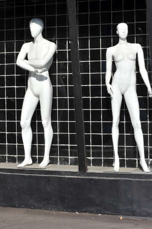 the dummy in the window