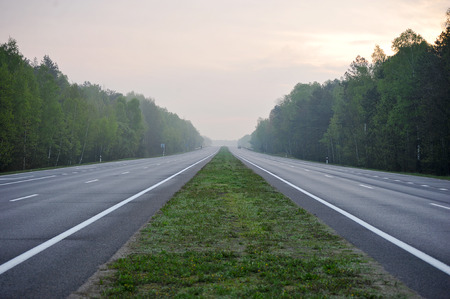 desert highway without a car
