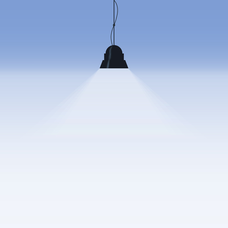 background is lit by lamps. concept of the idea. vector image.のイラスト素材