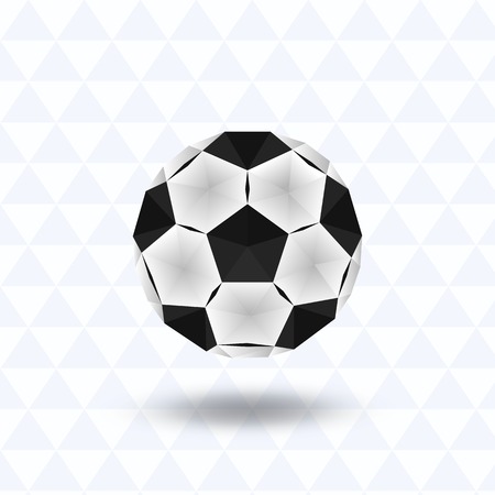 illustration of a soccer ball in the vector in low polygon styleのイラスト素材
