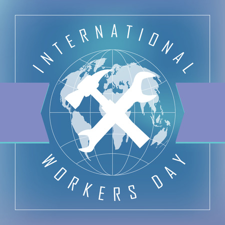 1st May - Labor Dayのイラスト素材