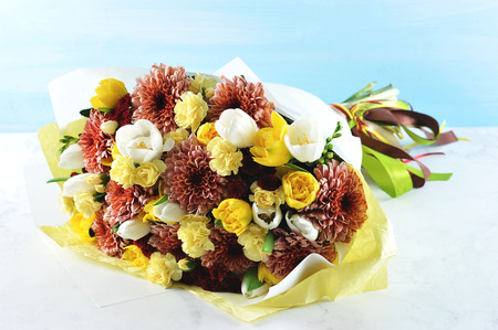 beautiful holiday bouquet for a holiday-wedding, anniversary, celebration