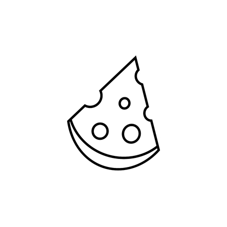 piece of cheese - vector illustrationのイラスト素材