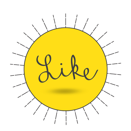 like - hand sign with raised thumbのイラスト素材