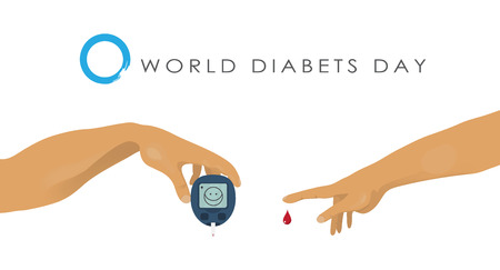World Diabetes Day - diabetes iconのイラスト素材