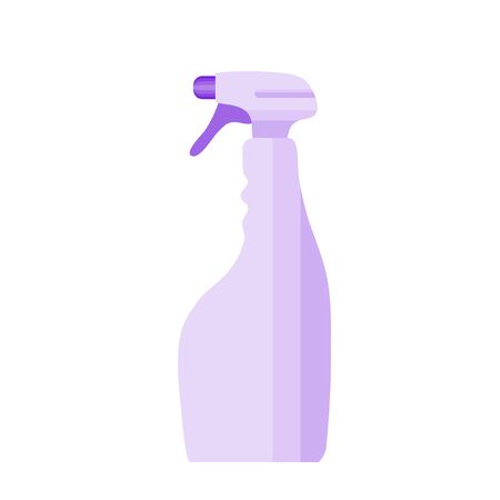 Spray bottle  with a disinfectant - spray cleaner and disinfectant against viruses. Prevention against Virus, Germs and Infection. flat icon Designのイラスト素材