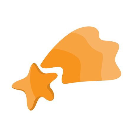comet, a flying star in cartoon styleのイラスト素材
