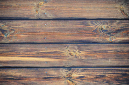 wooden background made of boards and nails - abstract background