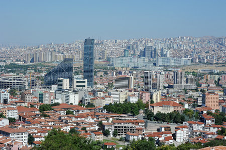 Ankara, Turkey - August 10, 2025: aerial view of Ankaraのeditorial素材
